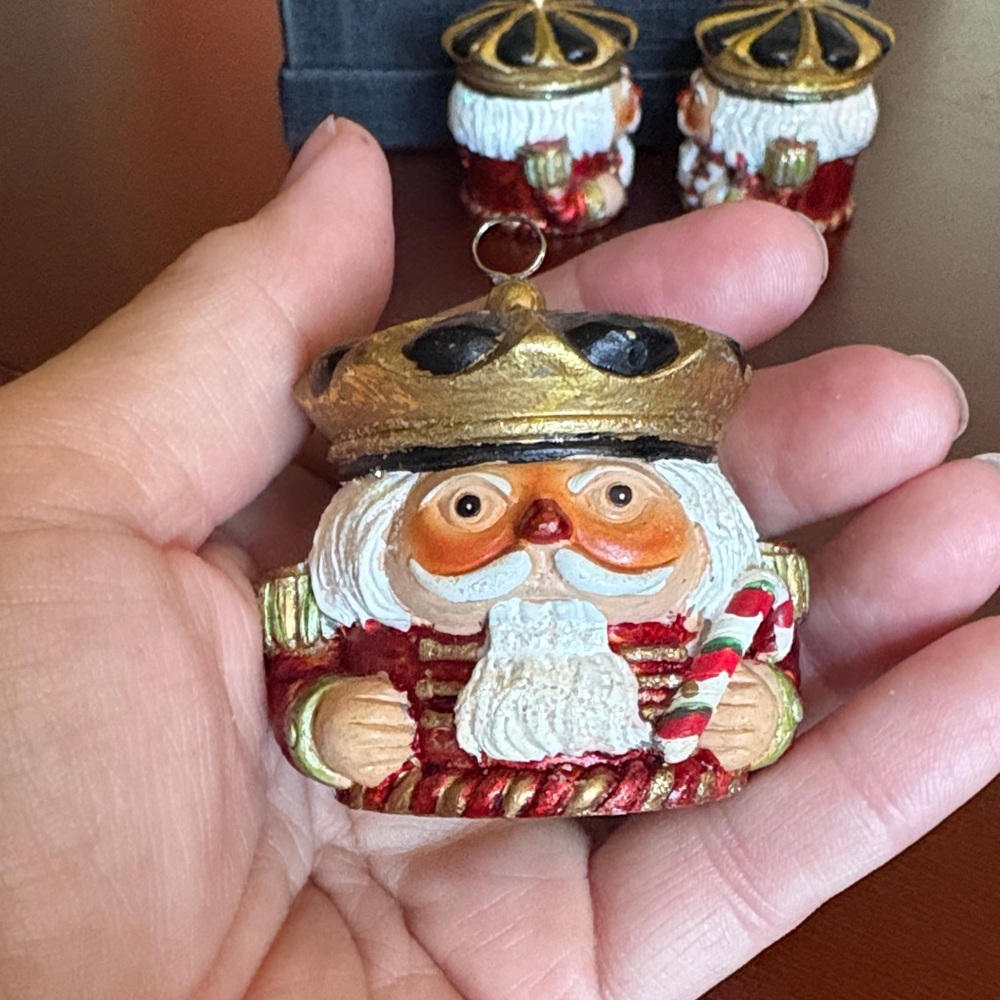 Christopher Radko Nutcracker/Santa Place Card Holder Set qty 8